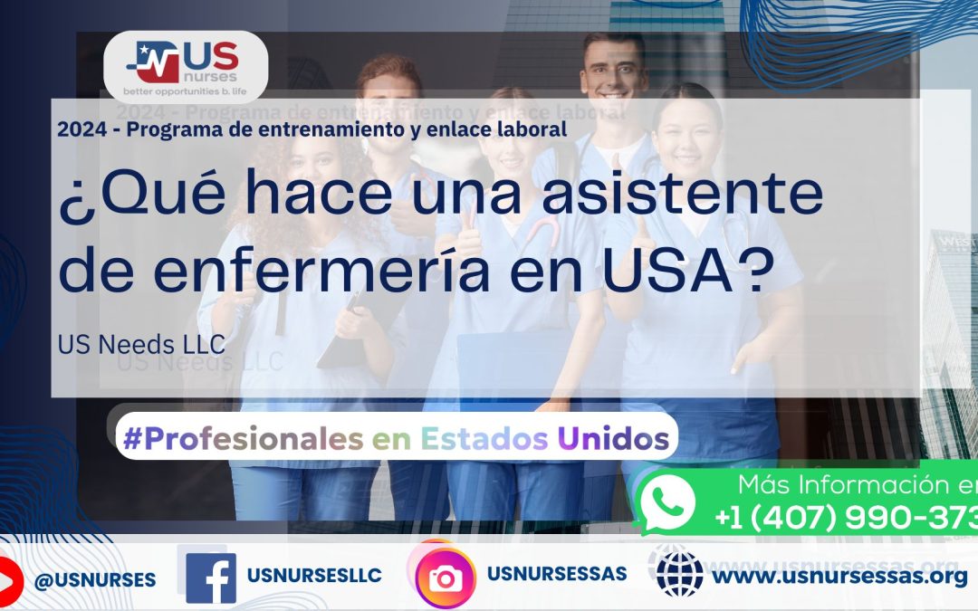 ¿Qué hace una asistente de enfermería en USA?