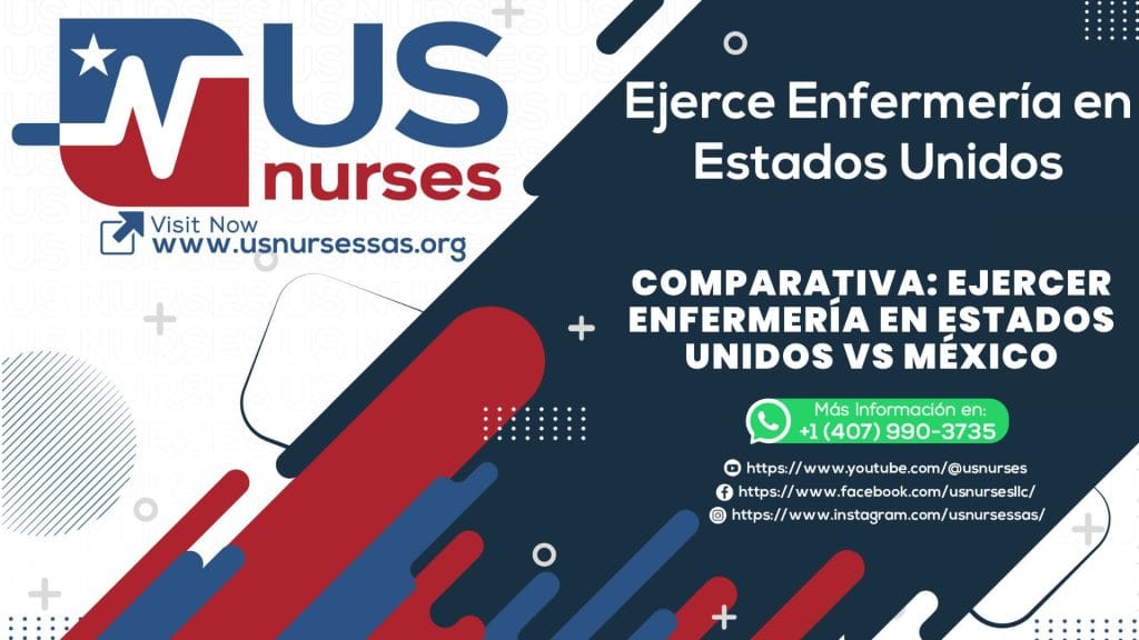 Comparativa Ejercer Enfermería en Estados Unidos vs México