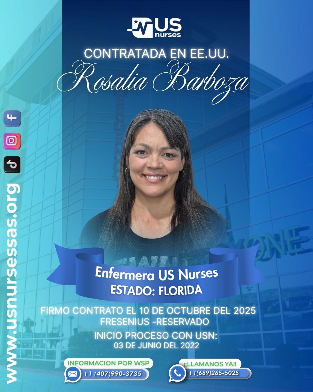 enfermera registrada en Estados Unidos