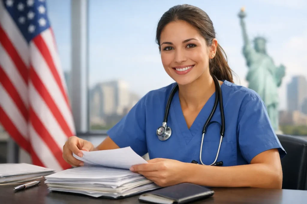 Documentos para trabajar de enfermera en USA