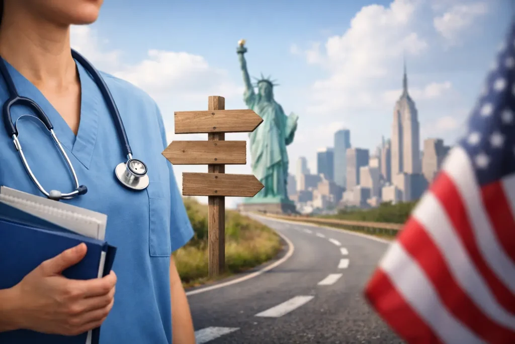Ruta completa enfermería USA paso a paso