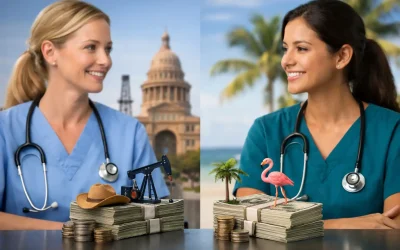 Salario enfermera Texas Florida: qué paga más