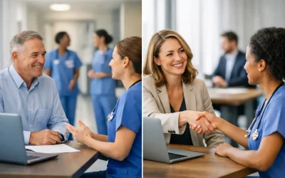 Hospital directo vs reclutador de enfermeras