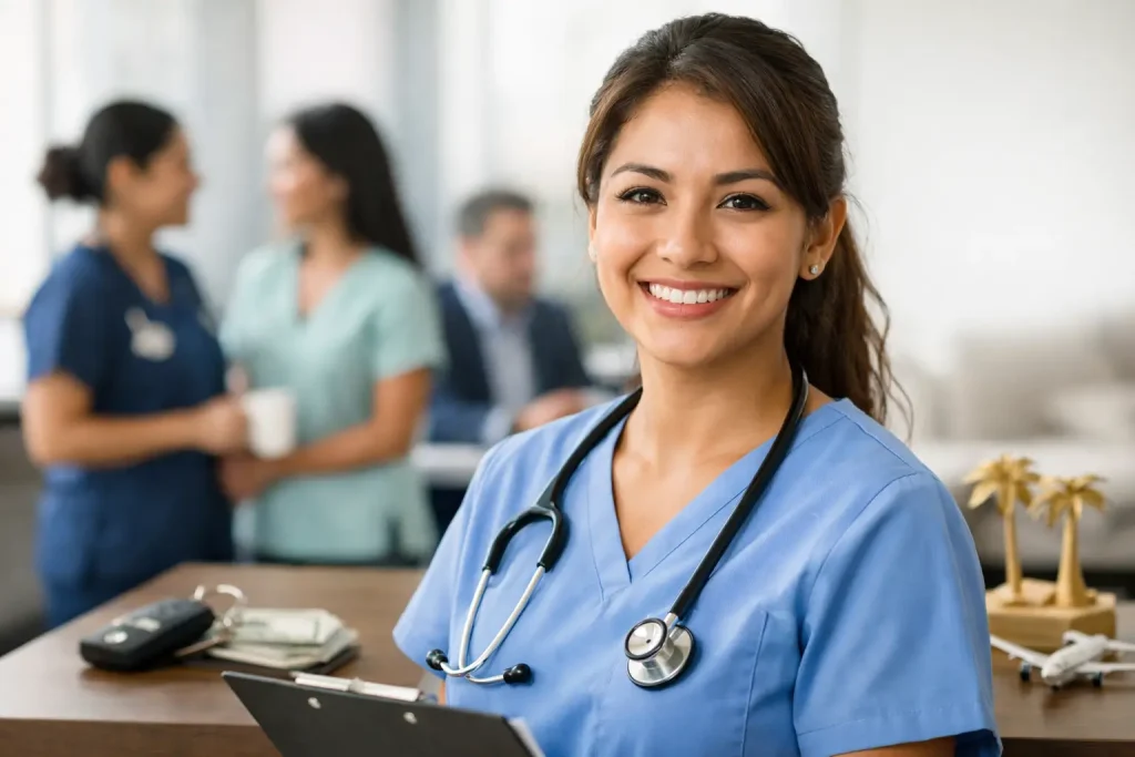 Beneficios laborales para enfermeras hispanas